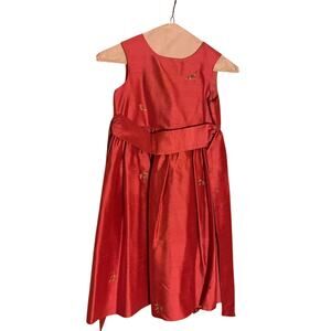 Talbots Barbie Pink Silk Dress Girls Size 6X